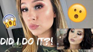 I TRIED FOLLOWING A JACLYN HILL MAKEUP TUTORIAL!!