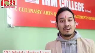 VJ\Model : Roshan Lama here at IHMCollege, ' It cares'