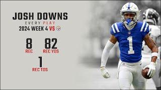 Josh Downs Week 4 Replay: Every Target and Catch vs Pittsburgh Steelers