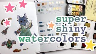 The Art Spirits - Super Shiny Handmade Watercolors - Review and Demo 