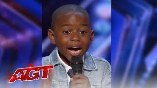  Kid Comedian ROASTS His Dad | AGT 2021 | #Shorts