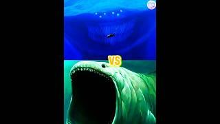 el gran maja vs the bloop ! ningen ! anger fish ! hippocampus #shorts #viral #monster #music #the