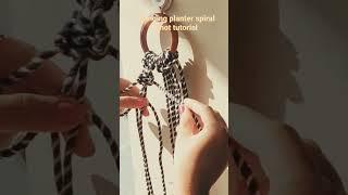 Hanging planter spiral knot tutorial#spiral #tutorial #shorts #hangingplanters