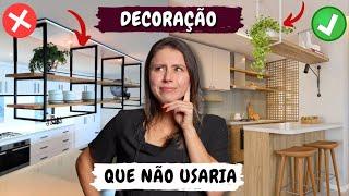 TOP 10 DECORAÇÕES QUE EU NÃO USARIA E 10 QUE USARIA NA MINHA CASA