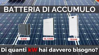 Batteria di Accumulo: Come Scegliere la Capacità Ideale per l'Accumulo del tuo Fotovoltaico