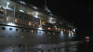 Luxury cruise ship remains stuck in Belfast after four months | AFP