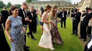 Rose Hanbury curtsies to Queen Camilla at Badminton Horse Trials