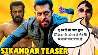 Sikandar Teaser Dialogues Leaked  | Salman Khan