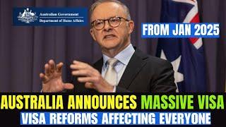 Australia Announce Massive Visa Reforms Affecting Everyone From January 2025!