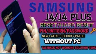 SAMSUNG J4/J4PLUS Hard Reset | SAMSUNG J4/J4 PLUS Reset || #reset #Samsung #j4plus #pettern #unlock