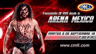 LUCHA LIBRE MARTES DE NUEVOS VALORES EN LA ARENA MEXICO 3 DE SEPTIEMBRE DE  2019 FUNCION COMPLETA