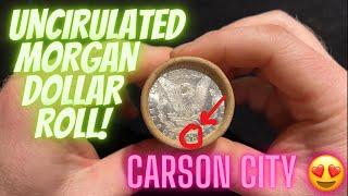 Uncirculated Morgan Silver Dollar Roll Reveal & Coin Grading - Coin Roll Hunting