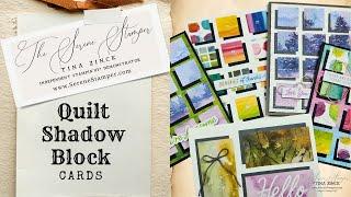 WOW! Awesome Quilt Shadow Block Technique! |  Create Stunning Cards and Scrapbook Pages!