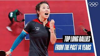 10 minutes of insane rallies in women's table tennis! 