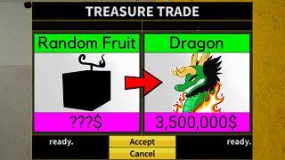 Random Fruit To Dragon in One Video! Lucky Trades  - Blox Fruits