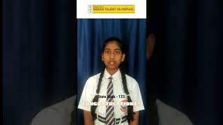 ITO Olympiad State Topper 2022-2023 - State Rank 123 Soumya Singh Bengaluru, Karnataka