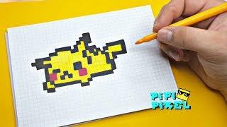 Покемон Детектив Пикачу ! РИСУНКИ ПО КЛЕТОЧКАМ ! PIXEL ART  Detective Pikachu