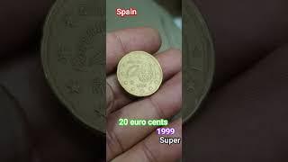 Spain 20 Euro Cents 1999 #ytshorts #coins #rarecoins