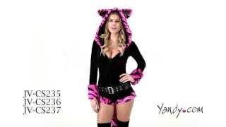 Deluxe Hot Pink Tiger Romper Costume JV CS235 236 237
