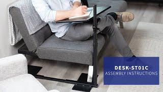 DESK-ST01C 20" x 15" Swivel Couch Desk Assembly by VIVO