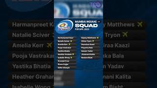 WPL :- MI full squad for WPL 2023 /#wpl2023 /the crichub official /like & subscribe now