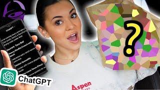 Letting AI Decide What I EAT! - CHATGPT MUKBANG CHALLENGE!