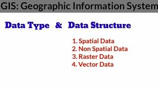 GIS: Data Type and Data Structure: Spatial, Non Spatial, Raster and Vector