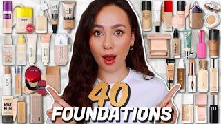 BRUTALLY HONEST REVIEWS OF EVERY FOUNDATION I TRIED IN 2024