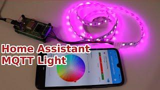 Discover and Control 12V LED Strip in Home Assistant over MQTT with ANAVI Light Controller