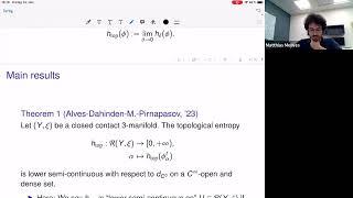 C0 Stability of Topological Entropy for 3-Dimensional Reeb Flows - Matthias Meiwes