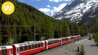 Bernina Express - Wonderful Tour aboard the "Little Red" Train in the Alps