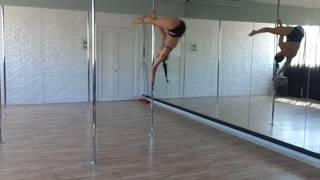 Marina Sefes Pole dancing routine. Song Midnight on the Moon by Robot Koch