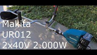 Makita UR012 2x40V 2 kW akkus bozótirtó (cordless brush cutter) unboxing