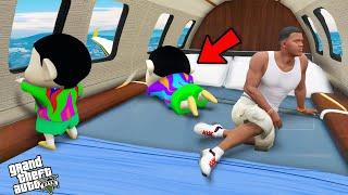 Shinchan And Franklin Enjoying First Flight In GTA 5!