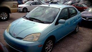 2002 Toyota Prius Start Up, Quick Tour, & Rev With Exhaust View - 107K