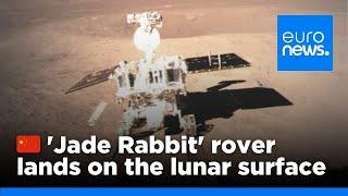 China moon landing video: 'Jade Rabbit' rover soft-lands on lunar surface | euronews 