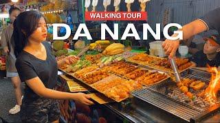 Da Nang VIETNAM ● Street Food Tour in Son Tra Night Market, Da Nang 【 4K】