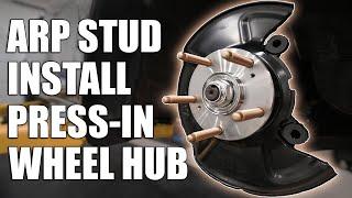 How to Install Extended Studs on a Press-In Hub // Front Bearing Replacement