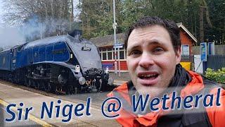 Impromptu Gresley A4 spotting! Sir Nigel Gresley at Wetheral: 5th April 2024