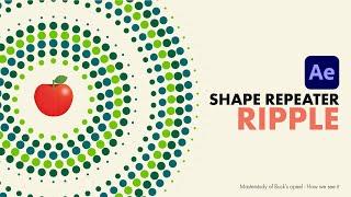 Shape repeater ripple animation After Effects tutorial · Master Study of Buck "Apeel"