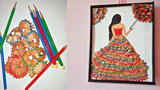 best use of pencil shavings/doll making ideas / art and craft ideas