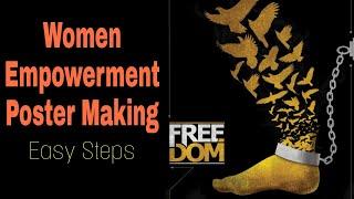 Easy Painting || Women Empowerment || Poster Making || Spaceterior