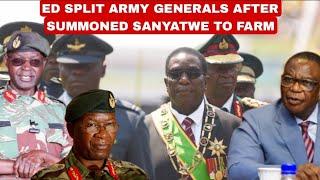 BreakingMnangagwa split Army Bosses after hailed sanyatwe to his Precabe family kurwadzisa Chiwenga