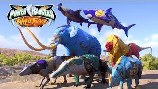 Power Rangers Wild Force: Wildzords Battle, Rampage and Skin Showcase