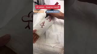Al yeso… buena cara!!! Y lo decoramos juntos!