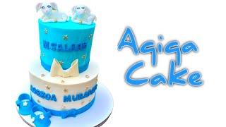 Aqiqa Cake | fondant cake pricing| cake decorating tutorials| cakesbysamira