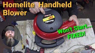 Homelite Blower Won't Start-Fixed!