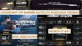 LEGENDARY VIP KAR98K-SATELLITE PURCHASE PROMO CROSSFIRE PH