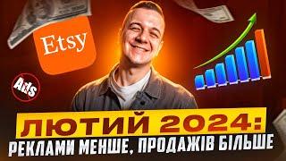 Etsy Лютий 2024, Реклама, Конверсія та Реальна Статистика