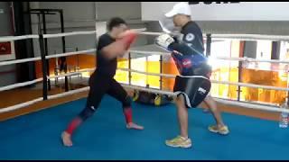 pur power training pads work Arts martiaux mixtes coach hicham